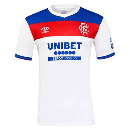 Maillot Glasgow Rangers Extérieur 2025 2026 -Blanc Rouge Bleu Maillot Glasgow Rangers Extérieur 2025 2026 -Blanc Rouge Bleu