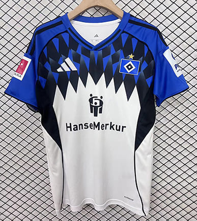 Maillot Hamburger SV Domicile 2025 2026 -Blanc Bleu