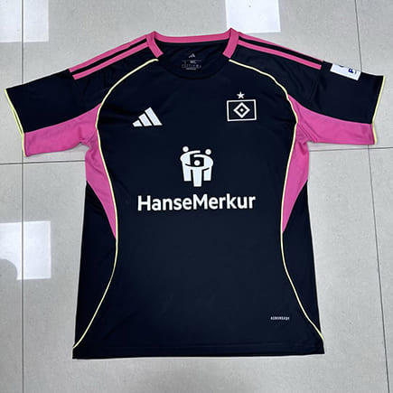 Maillot Hamburger SV Third 2025 2026 -Noir Rose Maillot Hamburger SV Third 2025 2026 -Noir Rose