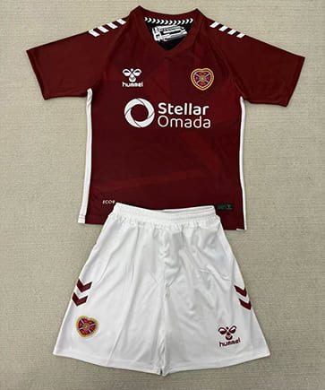 Maillot Hearts Domicile 2025 2026 Enfant -Rouge Blanc