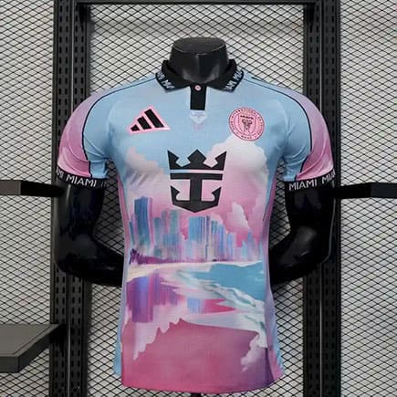 Maillot Match Inter Miami Édition Spéciale 2025 2026 -Rose Bleu