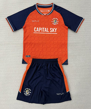 Maillot Luton Town Domicile 2025 2026 Enfant -Orange Noir