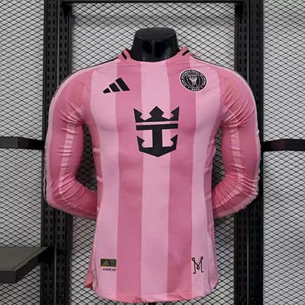 Maillot Manches Longues Inter Miami Domicile 2025 2026 -Rose Maillot Manches Longues Inter Miami Domicile 2025 2026 -Rose