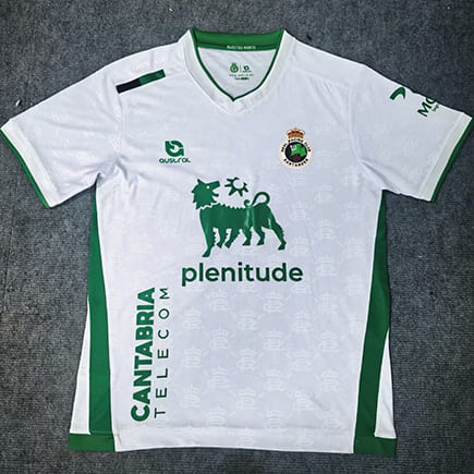 Maillot Racing de Santander Domicile 2025 2026 -Blanc Vert