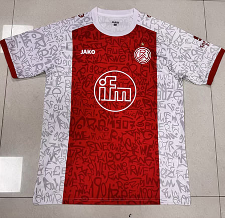 Maillot Rot Weiss Essen Domicile 2025 2026 -Rouge Maillot Rot Weiss Essen Domicile 2025 2026 -Rouge