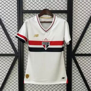 Maillot Sao Paulo Domicile 2025 2026 Femme -Blanc