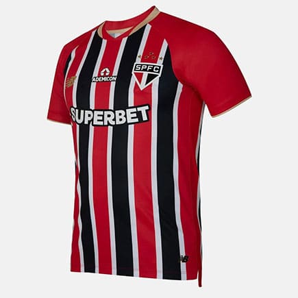 Maillot Sao Paulo Extérieur 2025 2026 Rouge Noir Maillot Sao Paulo Extérieur 2025 2026 Rouge Noir