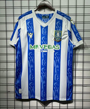 Maillot Sheffield Wednesday Domicile 2025 2026 -Bleu Blanc
