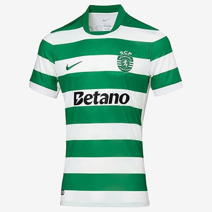 Maillot Sporting Lisbon Domicile 2025 2026 Vert Blanc