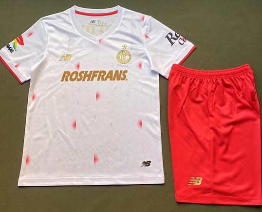 Maillot Toluca Extérieur 2025 2026 Enfant -Blanc Rouge