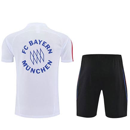 Maillot Training Bayern Munich+Short 2025 2026 -Blanc Noir