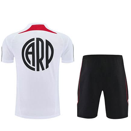 Maillot Training River Plate+Short 2025 2026 -Blanc Rouge Noir