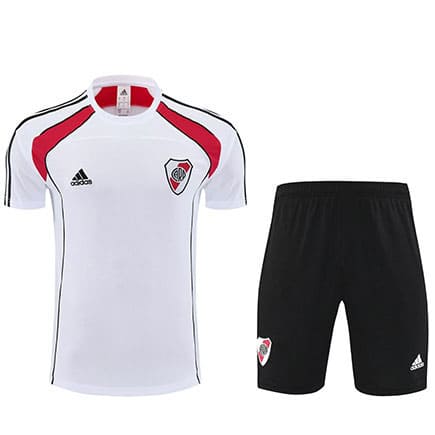 Maillot Training River Plate+Short 2025 2026 -Blanc Rouge Noir