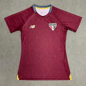 Maillot Training So Paulo Domicile 2025 2026 Femme -Rouge