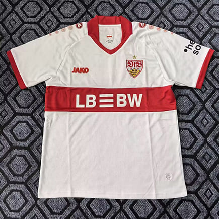 Maillot VFB Stuttgart Domicile 2025 2026 -Blanc Rouge