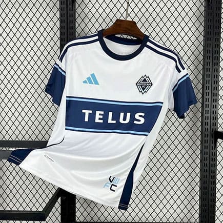 Maillot Vancouver Whitecaps Domicile 2025 2026 -Blanc Bleu