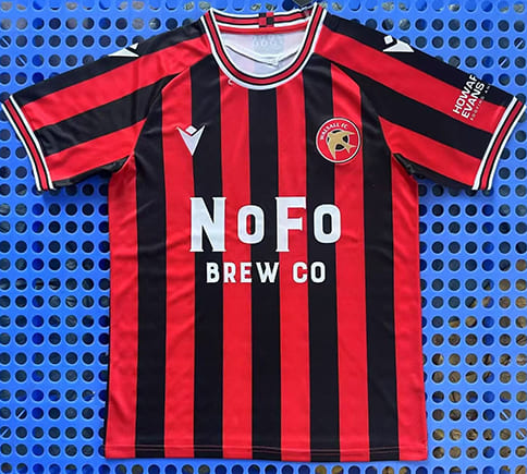 Maillot Walsall FC Domicile 2025 2026 -Rouge Noir