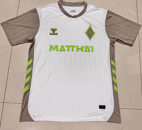 Maillot Werder Bremen Extérieur 2025 2026 -Blanc Gris