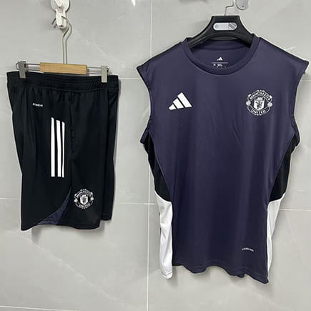Debardeur Manchester United+Short 2025 2026 -Violet Noir
