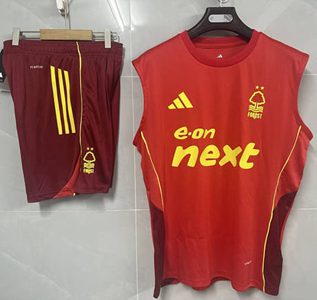 Debardeur Nottingham Forest+Short 2025 2026 -Rouge