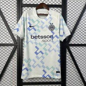 Maillot Inter Milan Extérieur 2025 2026 -Blanc Bleu