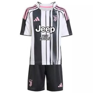 Maillot Juventus Domicile 2025 2026 Enfant -Blanc Noir