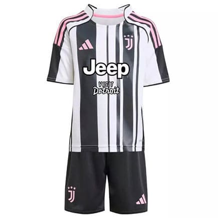 Maillot Juventus Domicile 2025 2026 Enfant -Blanc Noir