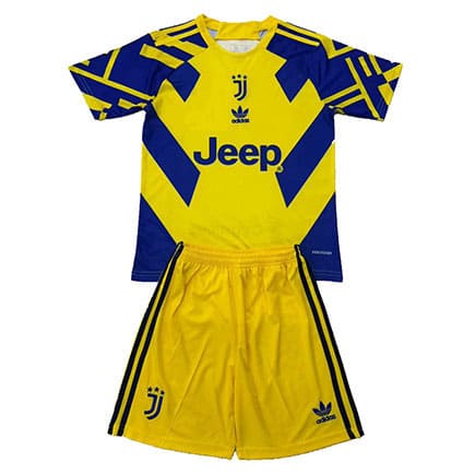 Maillot Juventus Édition-Spéciale 2025 2026 Enfant -Jaune Bleu
