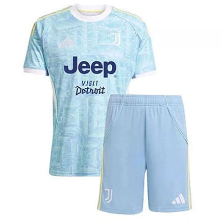 Maillot Juventus Extérieur 2025 2026 Enfant -Bleu