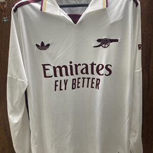 Maillot Manches Longues Arsenal Third 2025 2026 -Blanc