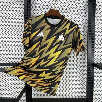 Maillot Pré-Match AS Rome 2025 2026 -orange Noir