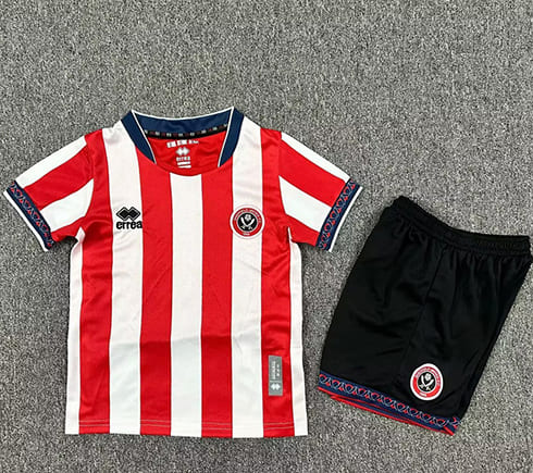 Maillot Sheffield United Domicile 2025 2026 Enfant -Rouge Blanc