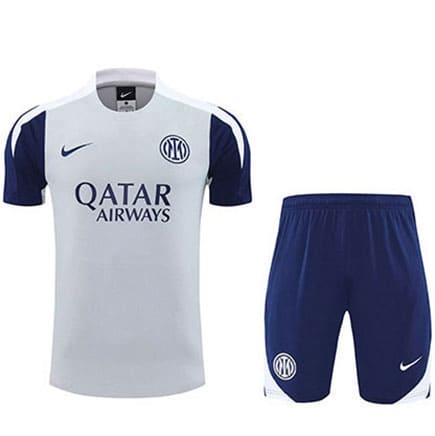 Maillot Training Inter Milan+Short 2025 2026 -Blanc Bleu