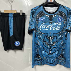 Maillot Training Naples+Short 2025 2026 -Bleu Noir