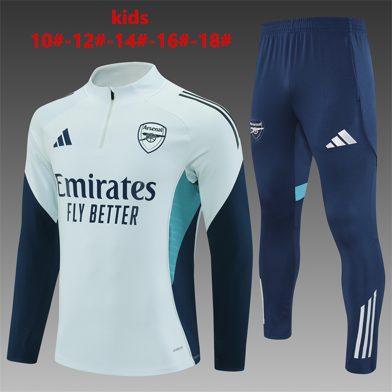 Survetement Arsenal Enfant 2025 2026 Bleu clair