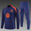 Survetement Barcelone 2025 2026 Bleu roi C Survetement Barcelone 2025 2026 Bleu orange
