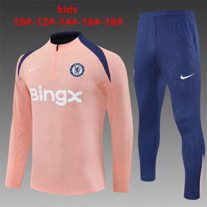 Survetement Chelsea Enfant 2025 2026 Rose Bleu