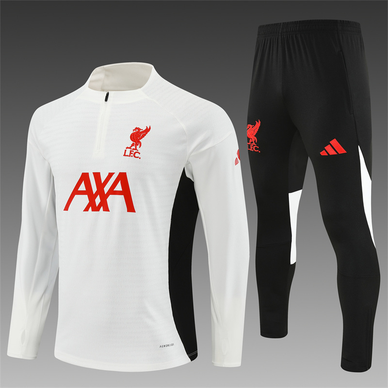 Survetement Liverpool 2025 2026 Blanc Noir