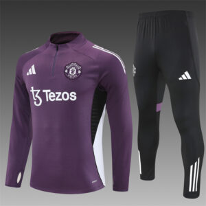 Survetement Manchester United 2025 2026 Violet Noir