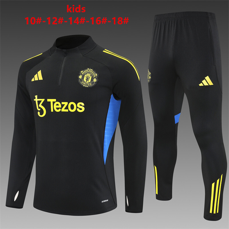 Survetement Manchester United Enfant 2025 2026 Noir