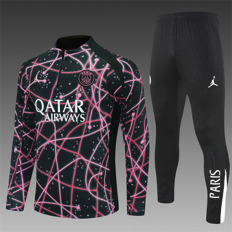 Survetement PSG Jordan 2025 2026 Noir Rose Survetement PSG Jordan 2025 2026 Noir Rose
