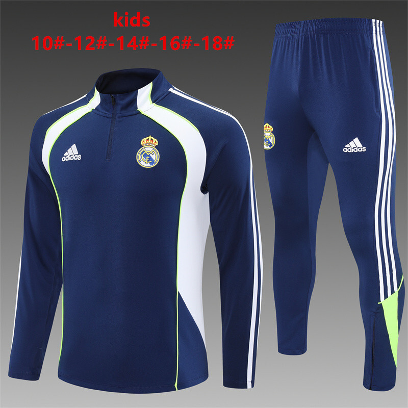 Survetement Real Madrid Enfant 2025 2026 Bleu Roi