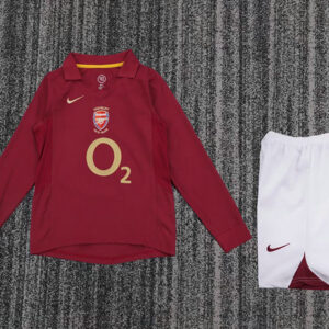 Maillot Arsenal Enfant Vintage 2005 2006 Domicile Manches Longues