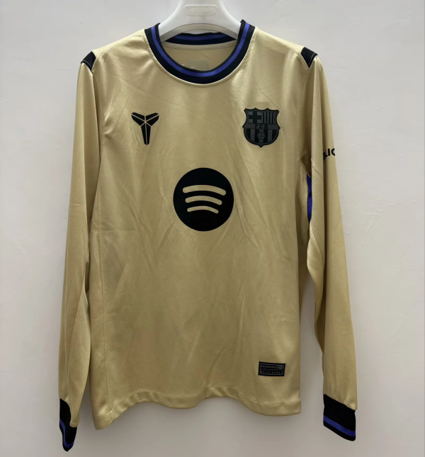 Maillot Barcelone 2025 2026 Exterieur Manches Longues