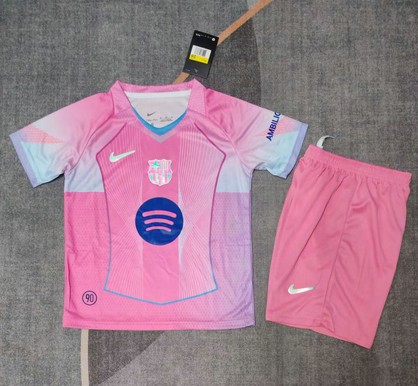 Maillot Barcelone Enfant 2025 2026 - Rose