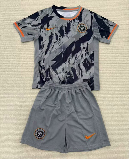 Maillot Chelsea Enfant 2025 2026 - Gris Maillot Chelsea Enfant 2025 2026 - Gris