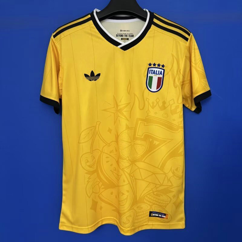 Maillot Italie 2025 2026 Rétro - Jaune