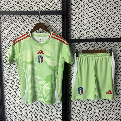 Maillot Italie Enfant 2025 2026 - Vert Maillot Italie Enfant 2025 2026 - Vert