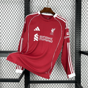 Maillot Liverpool 2025 2026 Domicile Manches Longues