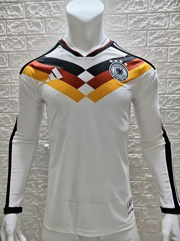 Maillot Match Allemagne 2025 2026 Domicile Manches Longues- Blanc